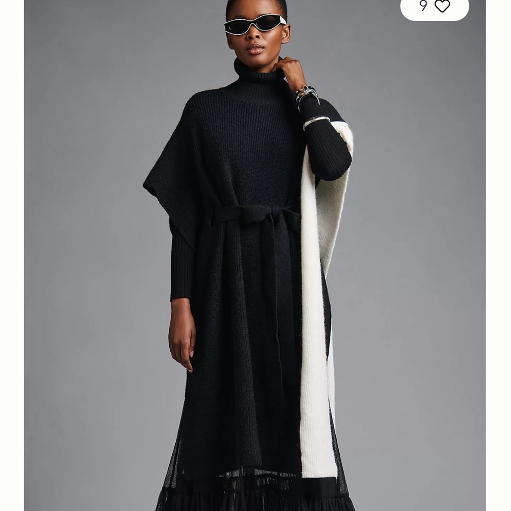 Anthropologie poncho dress